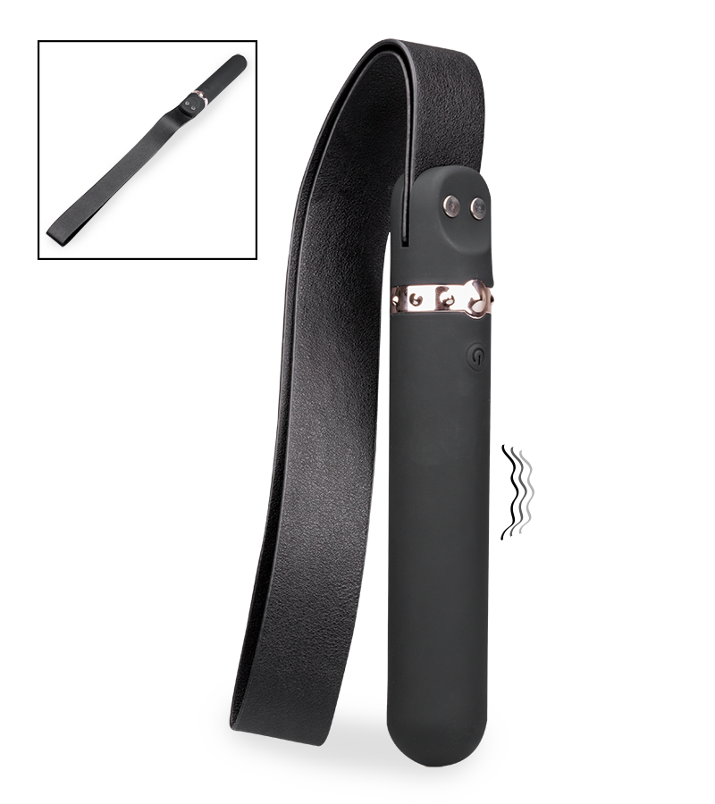 Gürtel-Flogger mit vibrierendem Griff