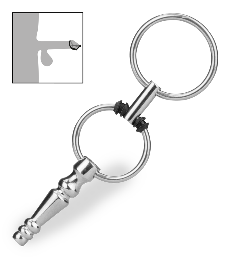 Hohler Harnröhrenplug mit Ringen Soyuz