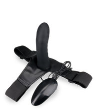 Laden Sie das Bild in den Galerie-Viewer, Hohler Silikon-Strapon mit Vibrationsfunktion