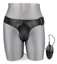 Laden Sie das Bild in den Galerie-Viewer, Hohler Strapon-Vibrator aus Silikon mit XL-Durchmesser