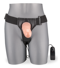 Laden Sie das Bild in den Galerie-Viewer, Hohler XXL-Umschnalldildo mit Vibration