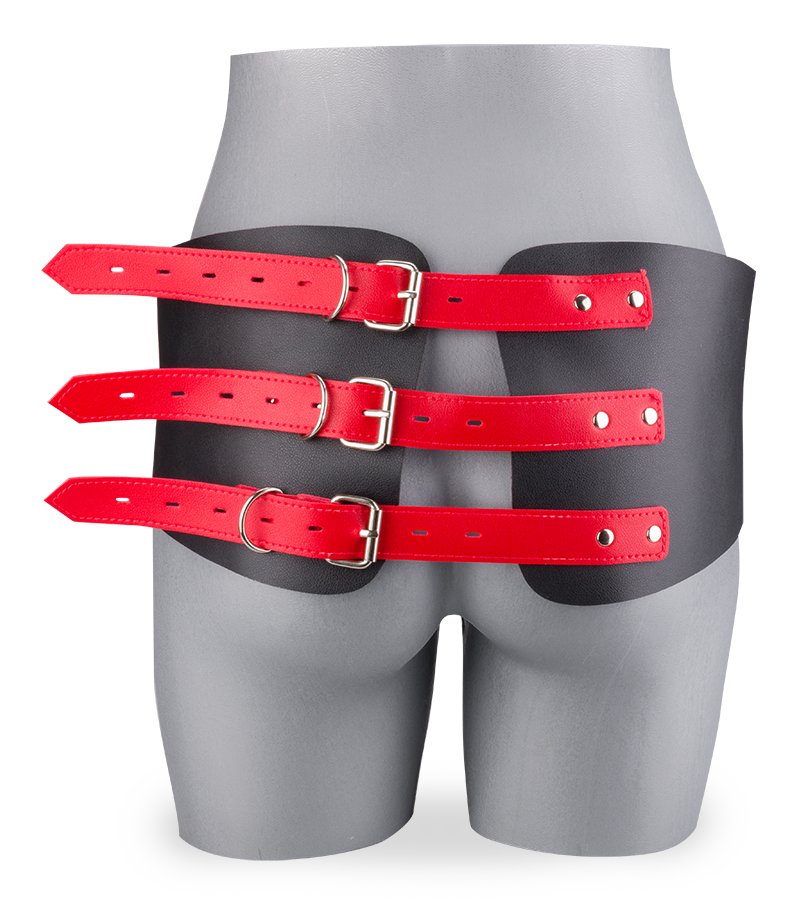 Hüfte-Handgelenk-Fessel aus Kunstleder