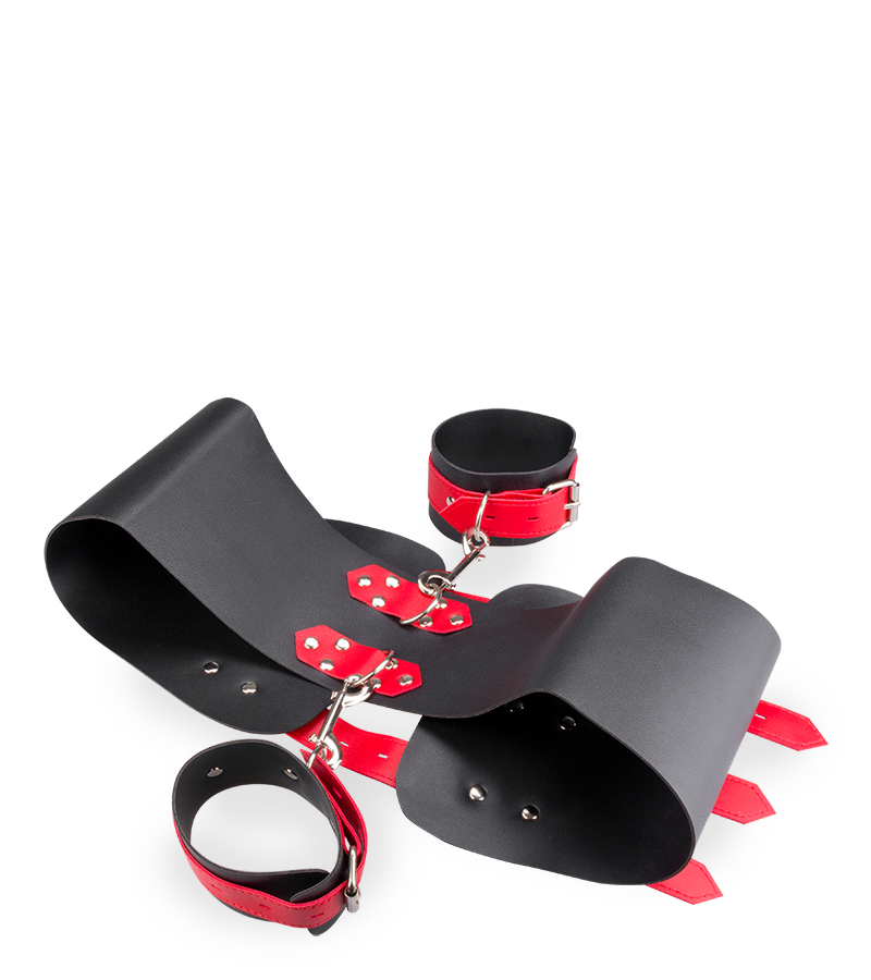 Hüfte-Handgelenk-Fessel aus Kunstleder