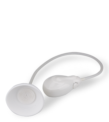 Innen genoppter Brustvibrator mit Saugeffekt