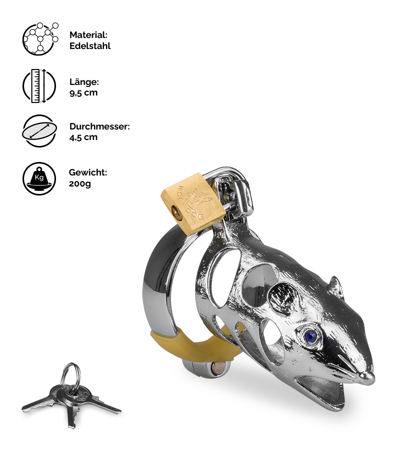 Keuschheitsgürtel mit chinesischem Sternzeichen Ratte