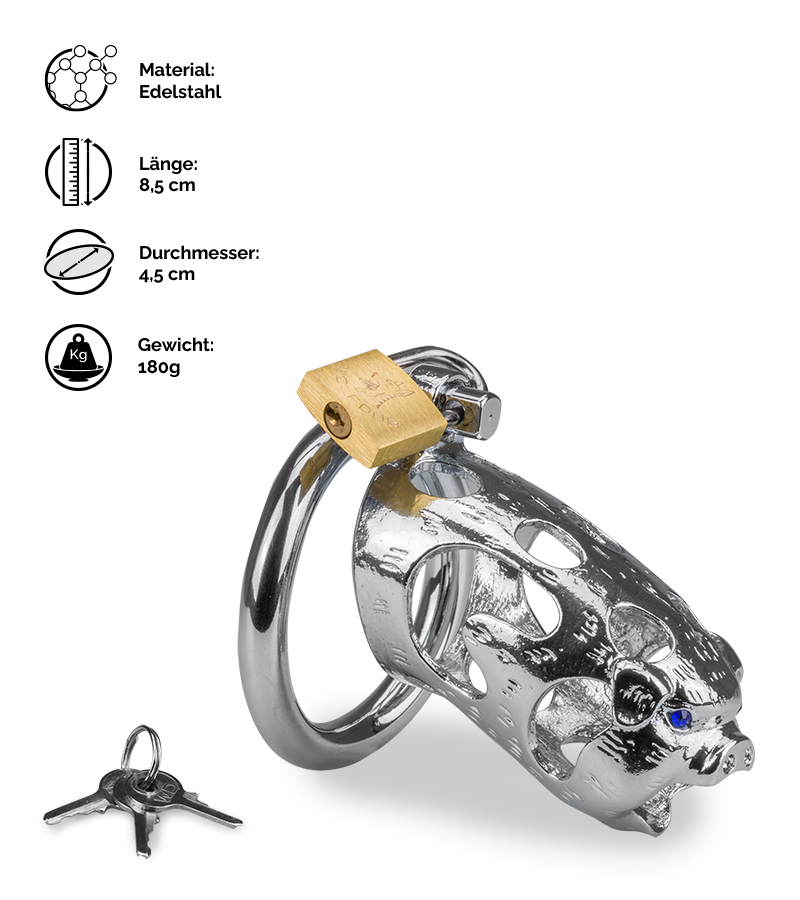 Keuschheitsgürtel mit chinesischem Sternzeichen Schwein