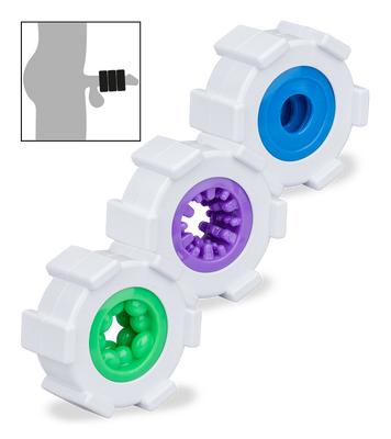Kombinierbarer Ring-Masturbator mit 3 Ringen