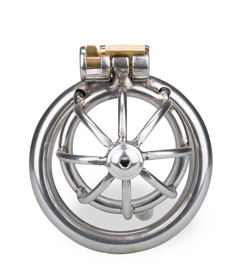 Kurzer Penis-Käfig mit Harnröhrensonde Repentance