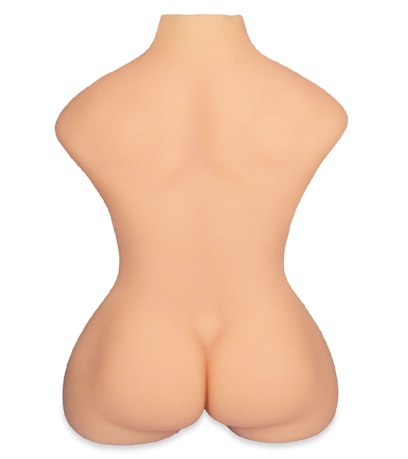 Männliche Silikonpuppe mit großem Dildo Theo