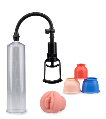 Manuelle Penispumpe mit Vagina-Aufsatz Foster