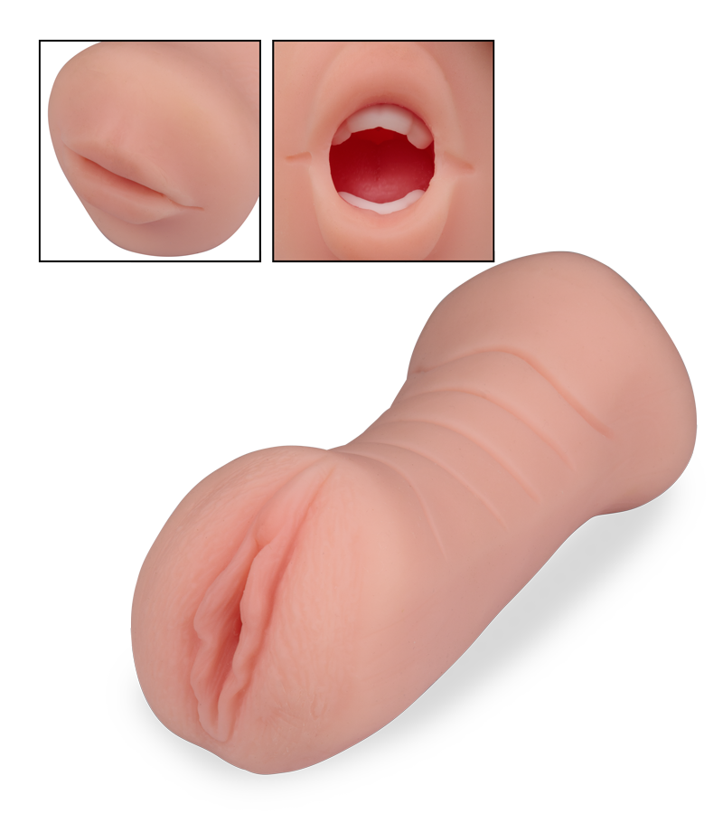 Manueller Masturbator mit Mund und Vagina Beverly