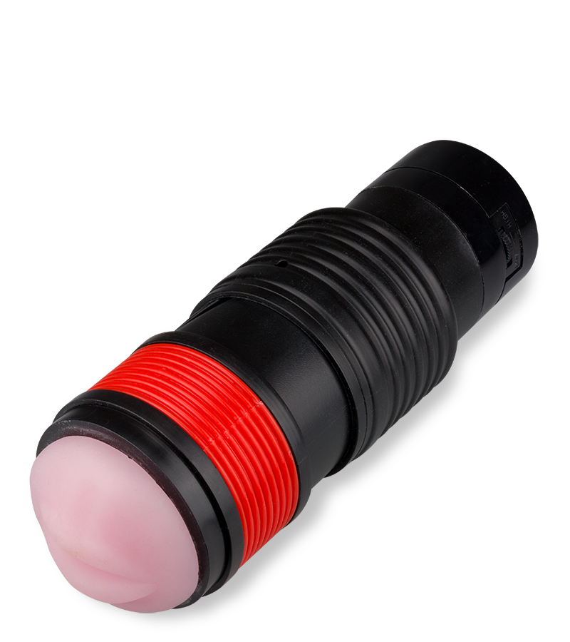 Manueller Teleskop-Masturbator mit Mund-Öffnung