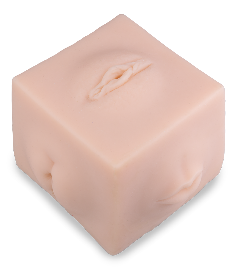 Masturbator in Würfel-Form mit 5 Öffnungen Precious