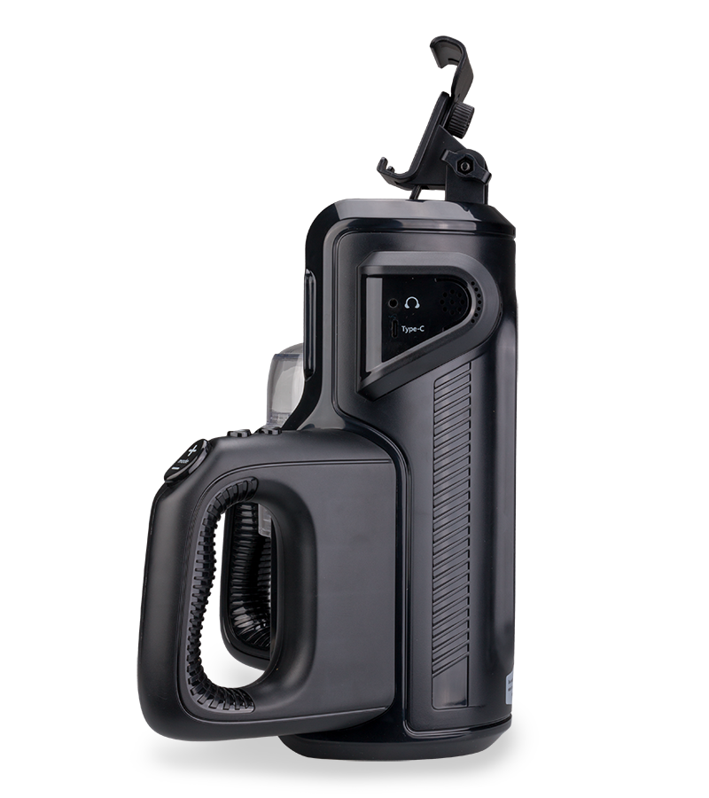 Masturbator mit Griffen und Smartphone-Halterung Prodigious Pro