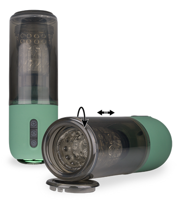 Masturbator mit Stoß- und Rotationsfunktion Wilo