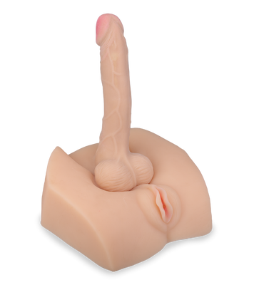 Masturbator mit Vagina und Dildo