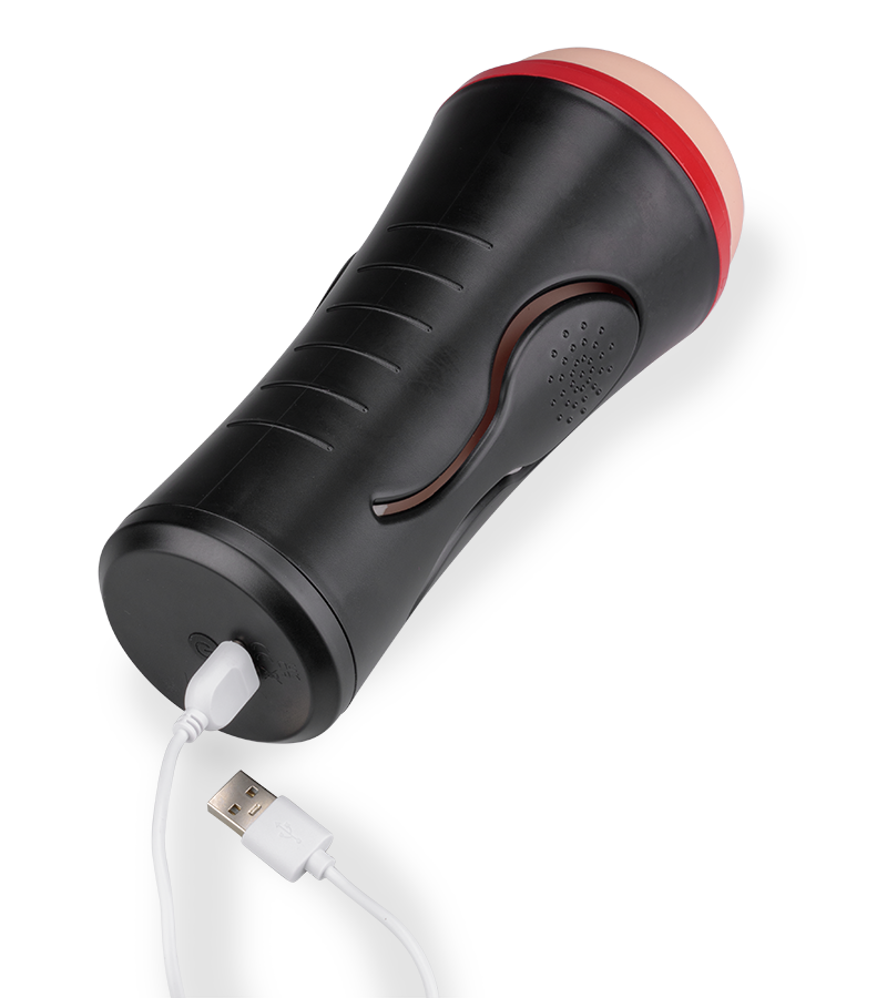 Masturbator mit Vibration und manuell regulierbarem Druck OMG