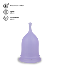 Laden Sie das Bild in den Galerie-Viewer, Menstruationstasse Poppycup 3 Größen