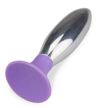 Laden Sie das Bild in den Galerie-Viewer, Metall-Analplug mit Saugfuß 10 cm