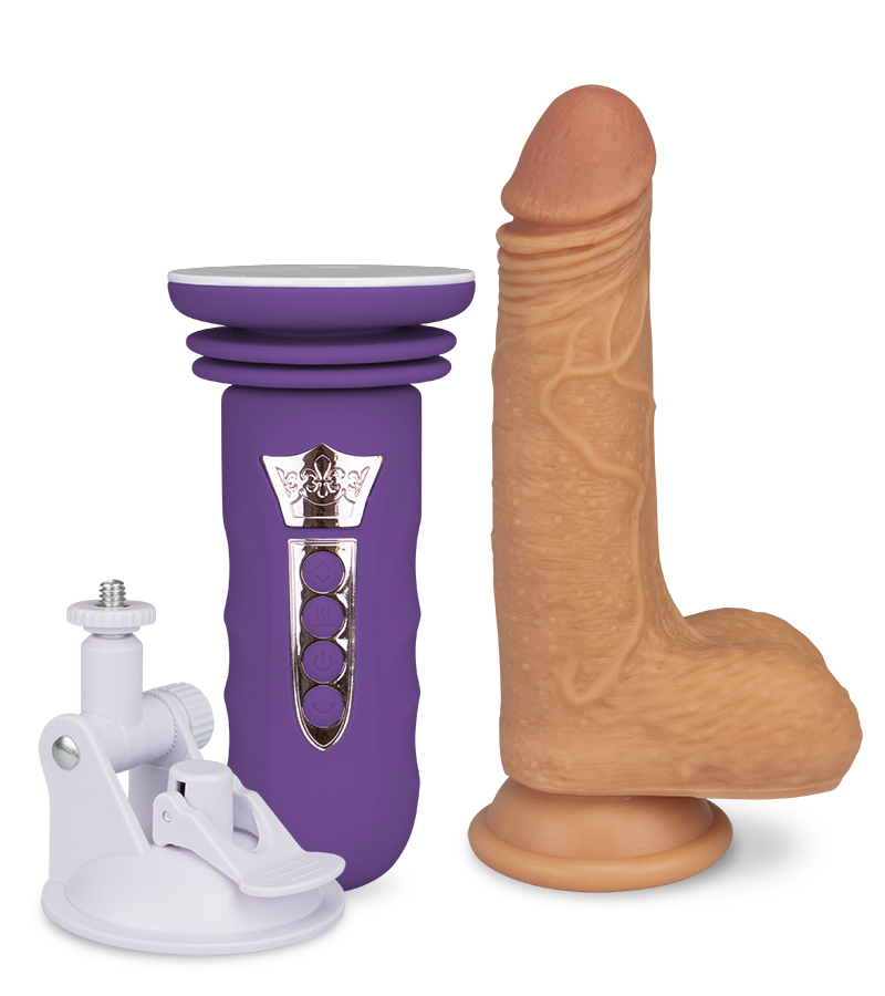 Mini-Sexmaschine mit Saugnapfdildo