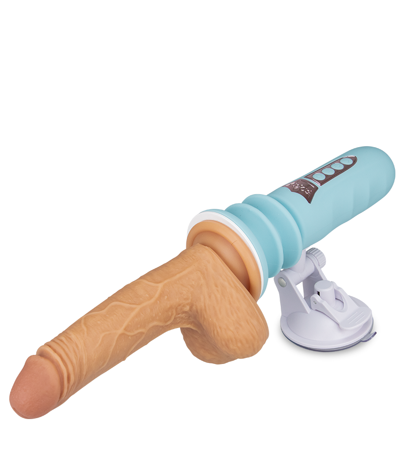 Mini-Sexmaschine mit Saugnapfdildo