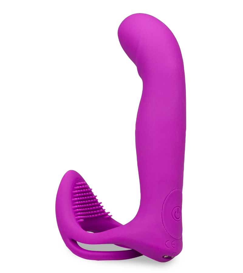 Multifunktionsvibrator mit Cockring Poly