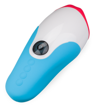 Laden Sie das Bild in den Galerie-Viewer, Mund-Masturbator mit Vibration und Heizung Blue Viper