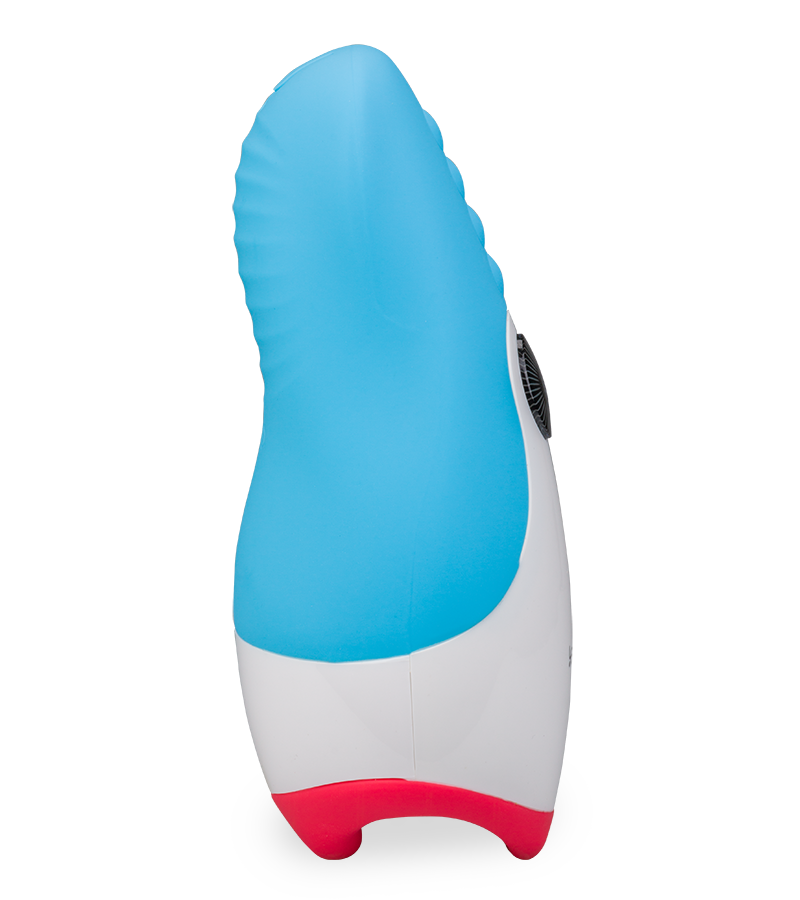 Mund-Masturbator mit Vibration und Heizung Blue Viper