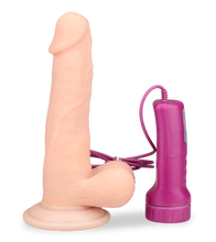 Laden Sie das Bild in den Galerie-Viewer, Naturdildo mit Rotationsfunktion und Saugfuß