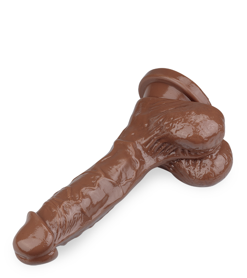 Naturdildo mit Saugnapf 18,5 cm