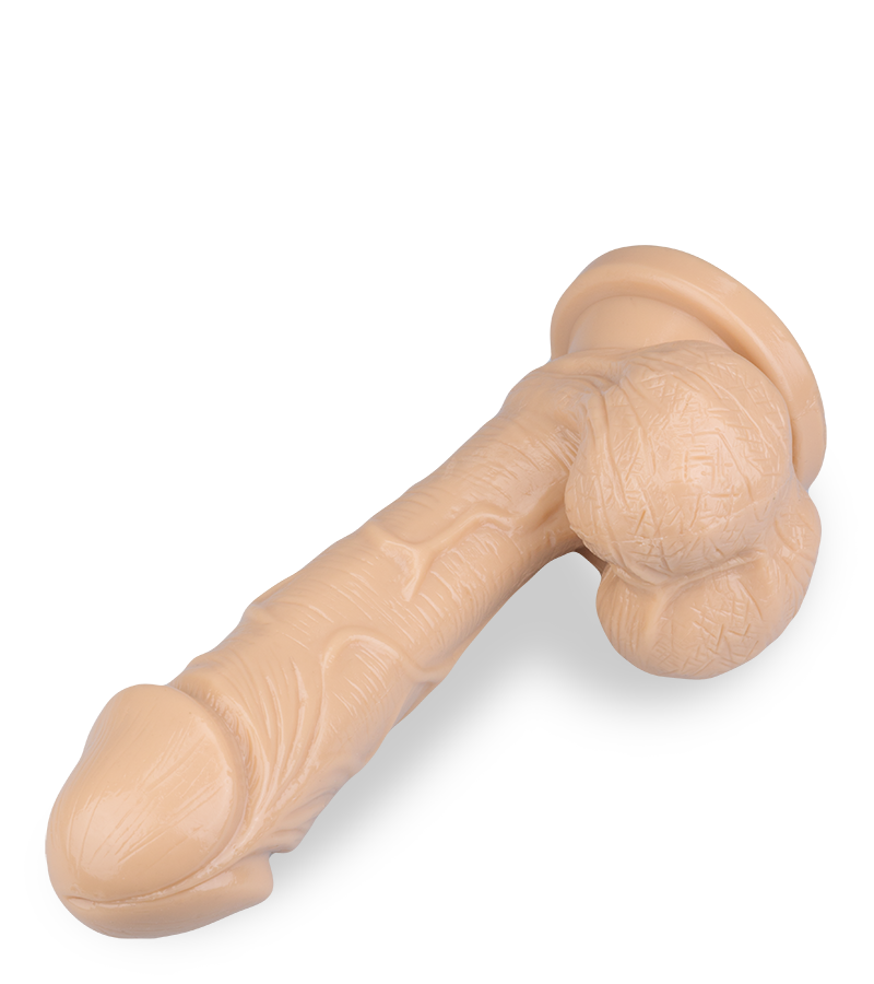 Naturdildo mit Saugnapf 19 cm