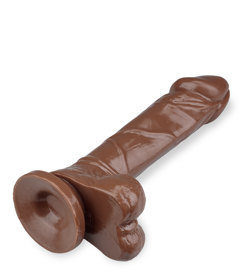Naturdildo mit Saugnapf 22 cm