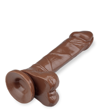 Laden Sie das Bild in den Galerie-Viewer, Naturdildo mit Saugnapf 22 cm