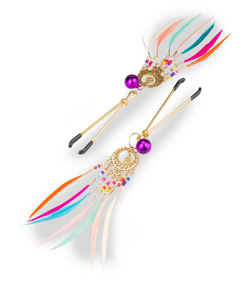 Nippelklemmen mit Glöckchen Rio