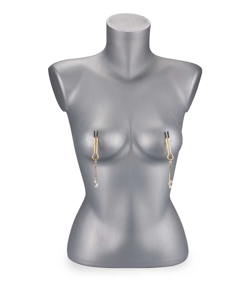 Nippelklemmen mit Strass Sirius