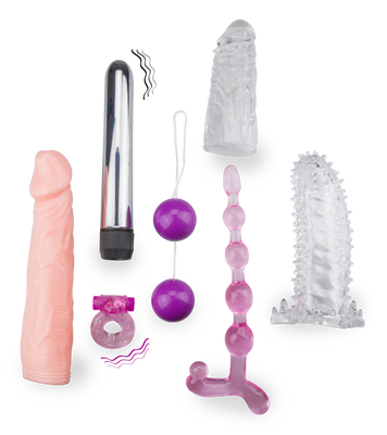 Partnertoy-Set mit 7 Sextoys