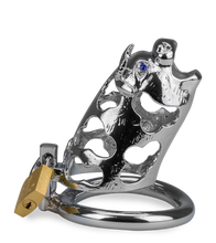 Laden Sie das Bild in den Galerie-Viewer, Peniskäfig im Design der chinesischen Astrologie Büffel