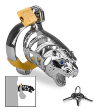 Laden Sie das Bild in den Galerie-Viewer, Peniskäfig im Design der chinesischen Astrologie Tiger