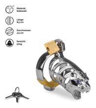 Laden Sie das Bild in den Galerie-Viewer, Peniskäfig im Design der chinesischen Astrologie Tiger