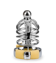 Laden Sie das Bild in den Galerie-Viewer, Peniskäfig mit Harnröhrenplug Alcatraz