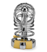 Laden Sie das Bild in den Galerie-Viewer, Peniskäfig mit Harnröhrenplug Delicious Chastity
