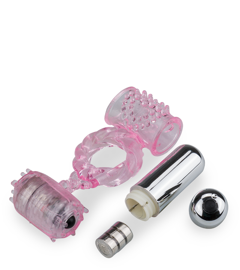Penisring mit 2 Vibro-Bullets
