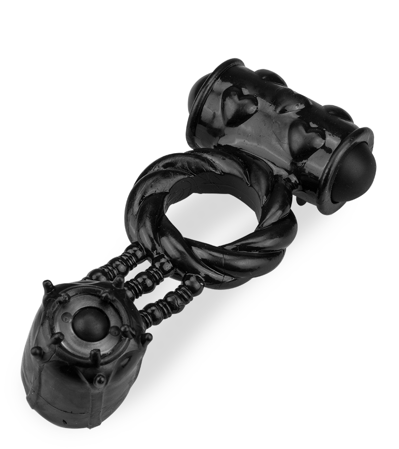 Penisring mit 2 Vibro-Bullets
