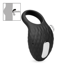 Laden Sie das Bild in den Galerie-Viewer, Penisring mit Vibration und Rillenstruktur 7 Modi