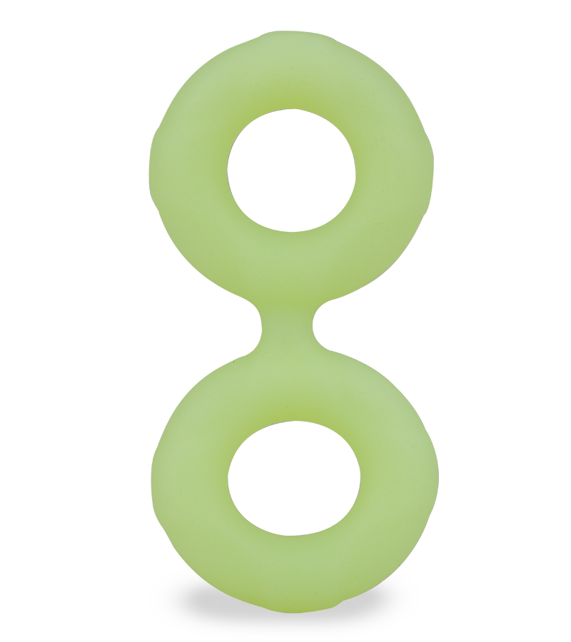 Phosphoreszierender Doppel-Cockring aus Silikon Sloom