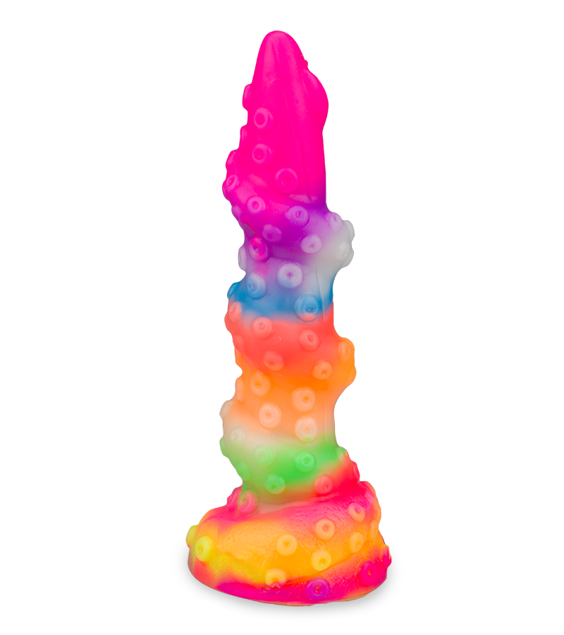 Phosphoreszierender Tentakel-Dildo mit Saugnapf Cthulhu