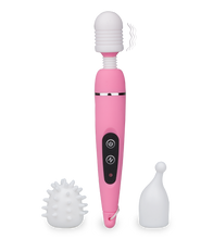 Laden Sie das Bild in den Galerie-Viewer, Power Wand Massager mit 3 Aufsätzen