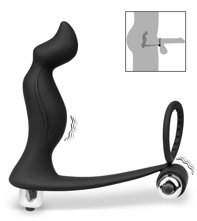 Prostata-Massagegerät mit Vibro-Ring Sprint