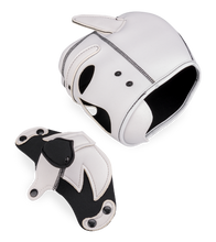 Laden Sie das Bild in den Galerie-Viewer, Puppy-Play-Hundemaske aus Neopren mit Schnurrhaaren