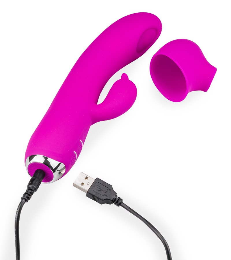 Rabbit-Pulsator mit Aufsatz für die Klitoris